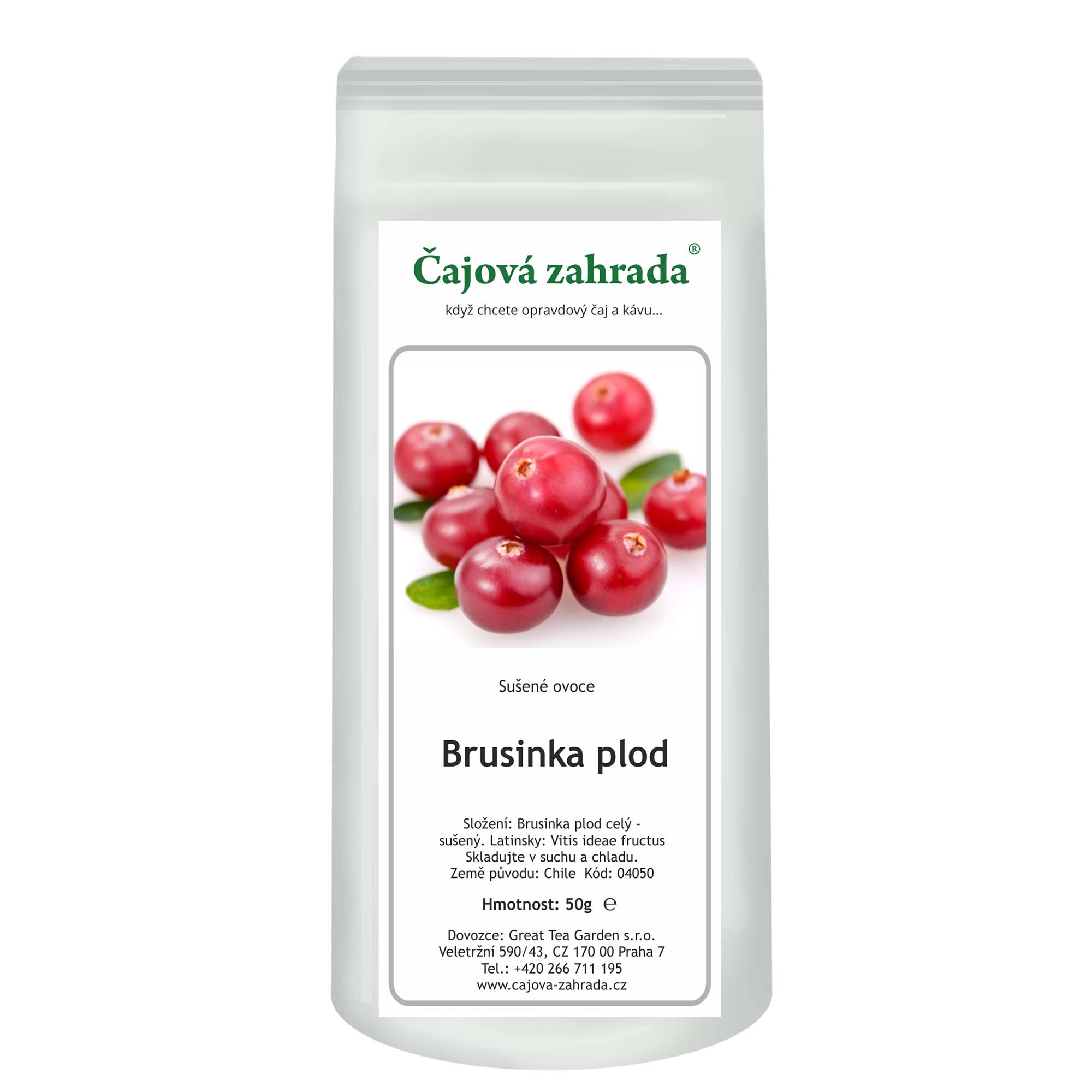 Brusinka plod – sušené ovoce do čaje 50 g ℮