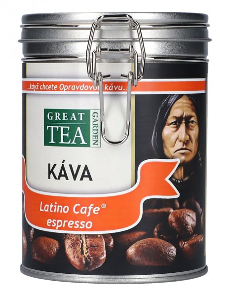 Levně Great Tea Garden Káva Espresso Latino Café ® v dóze Varianta: zrnková 200g