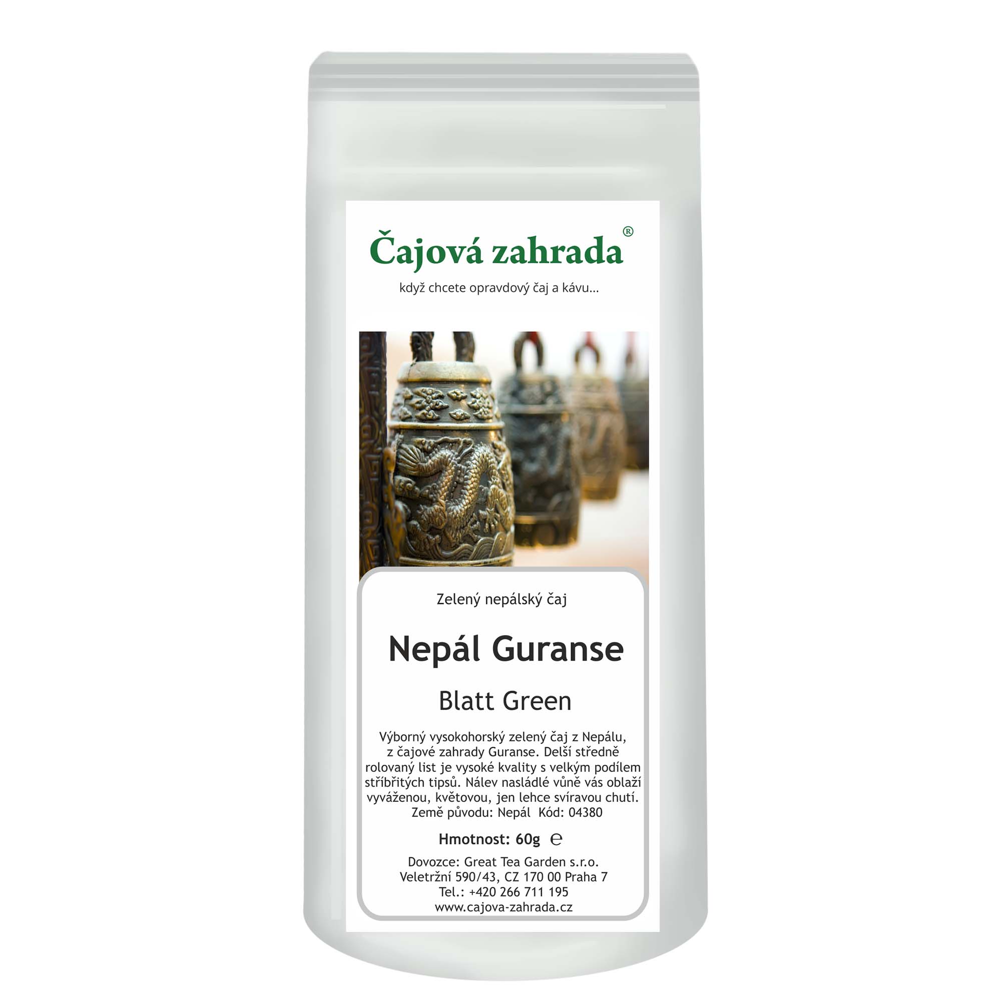 Levně Čajová zahrada Nepál Guranse Blatt Green - zelený čaj Varianta: zelený čaj 1000g