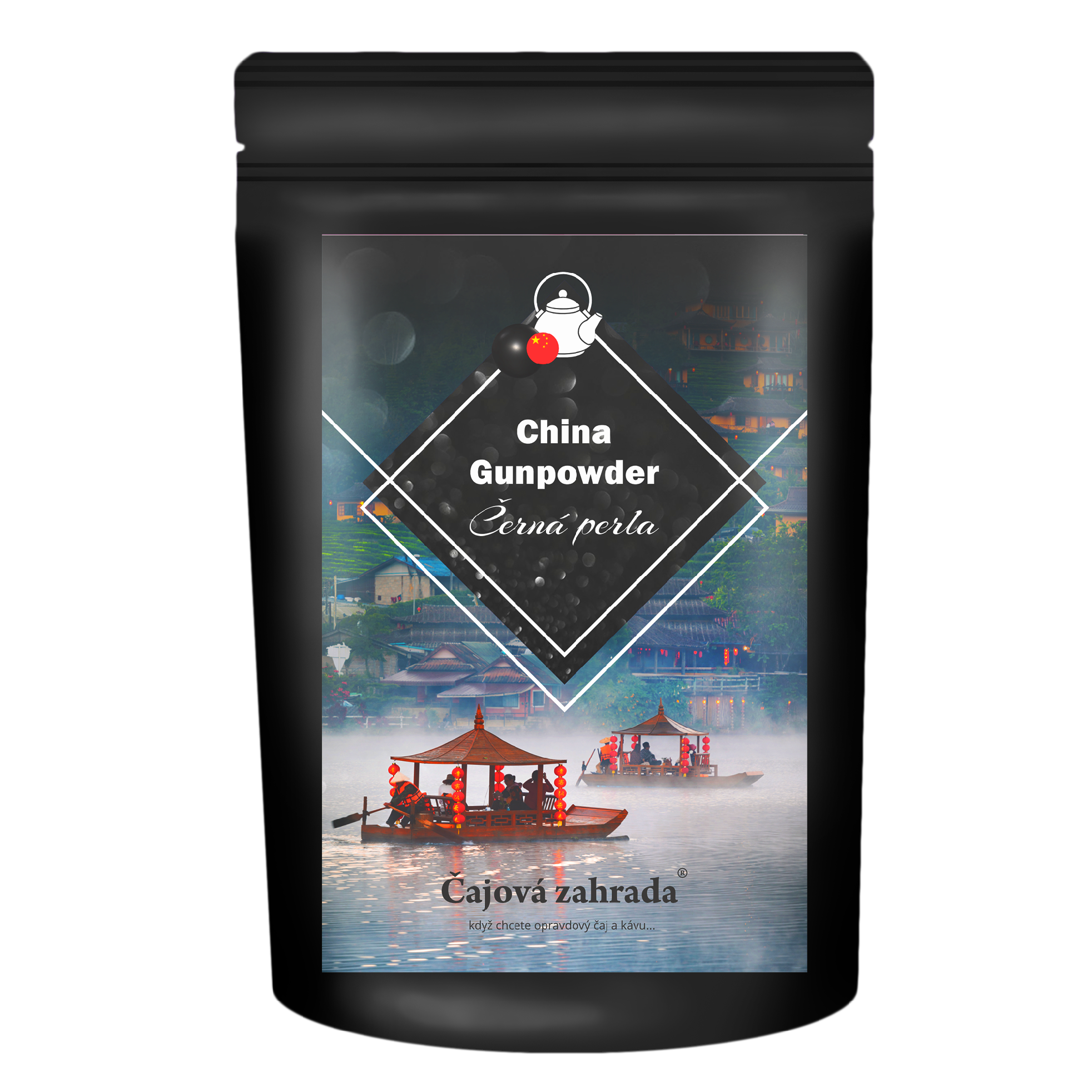 China Black Gunpowder Tea - Černá perla - černý čaj