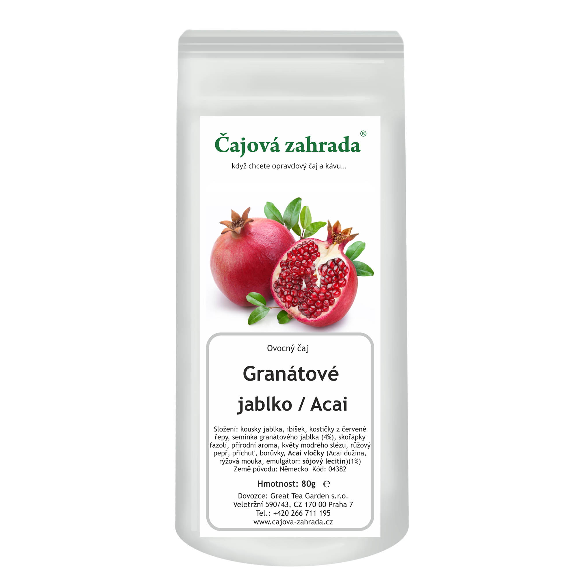Čajová zahrada Granátové jablko & Acai - ovocný čaj Varianta: ovocný čaj 500g
