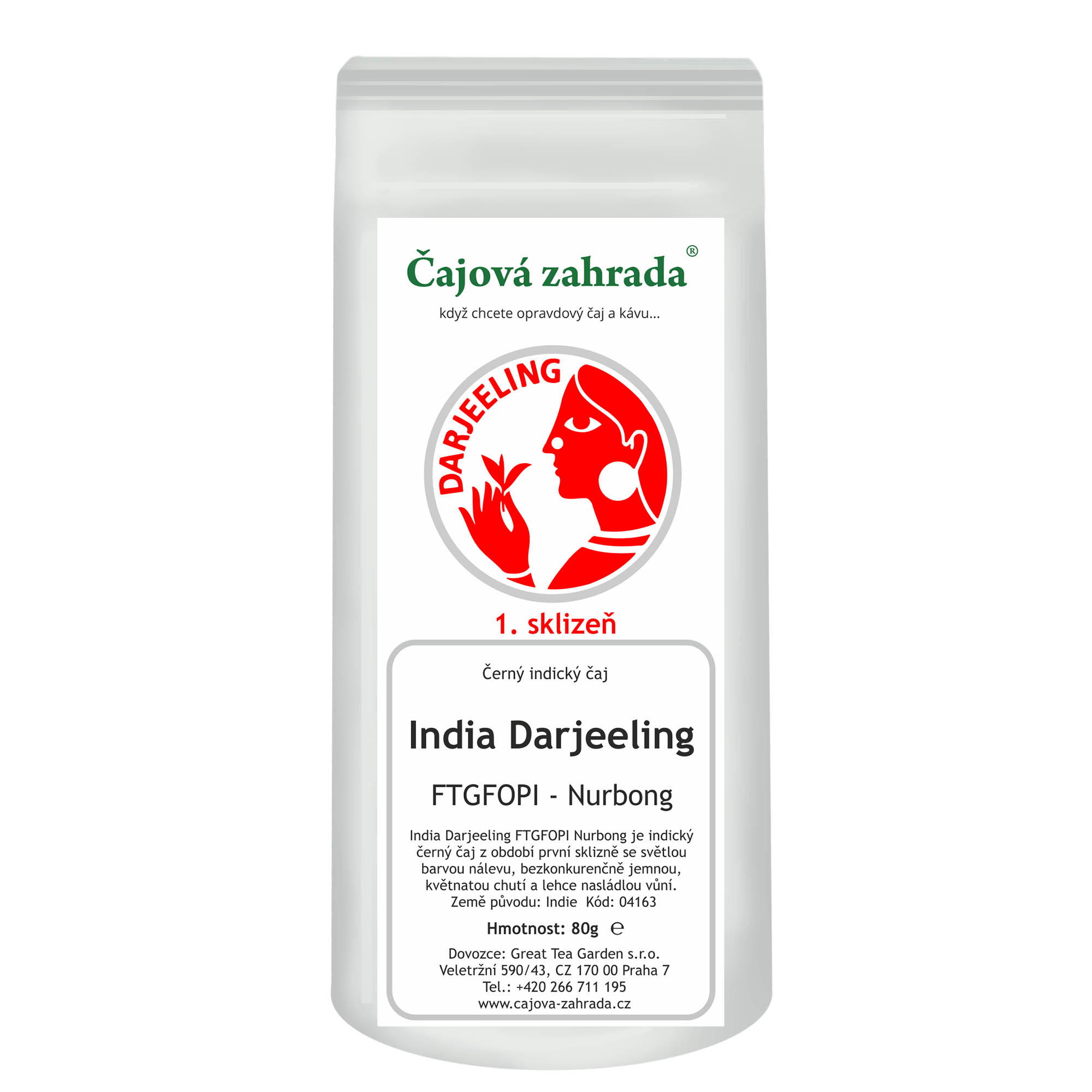 Levně Čajová zahrada India Darjeeling FTGFOPI Nurbong - černý čaj Varianta: černý čaj 500g