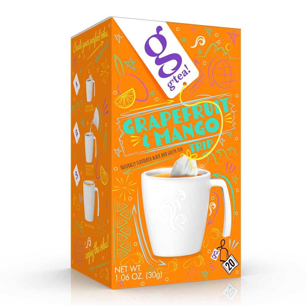 Grapefruit & Mango – 20 sáčků (porcovaný čaj)