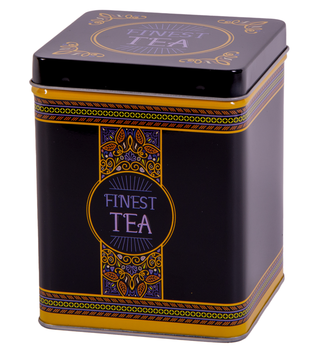 Dóza Finest Tea 200 g – hranatá čajová dóza