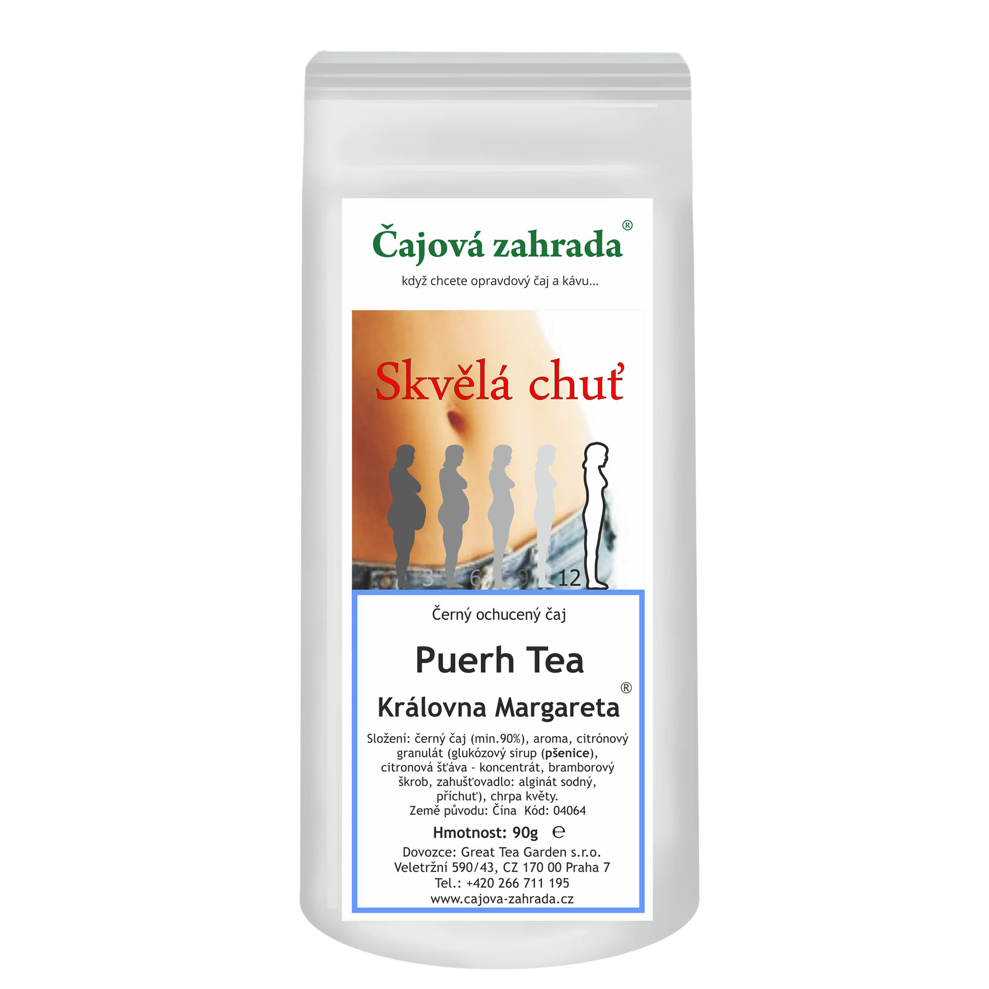 Levně Čajová zahrada Puerh Tea Královna Margareta ® - černý ochucený čaj Varianta: černý čaj 500g