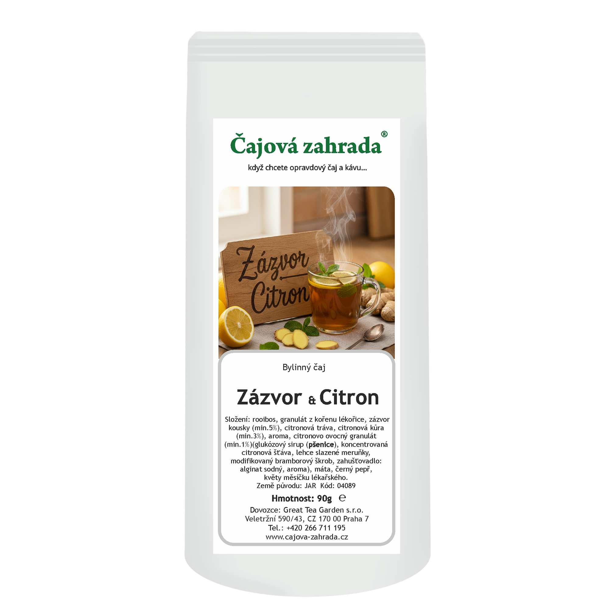 Rooibos Zázvor & Citron – sypaný sypaný čaj