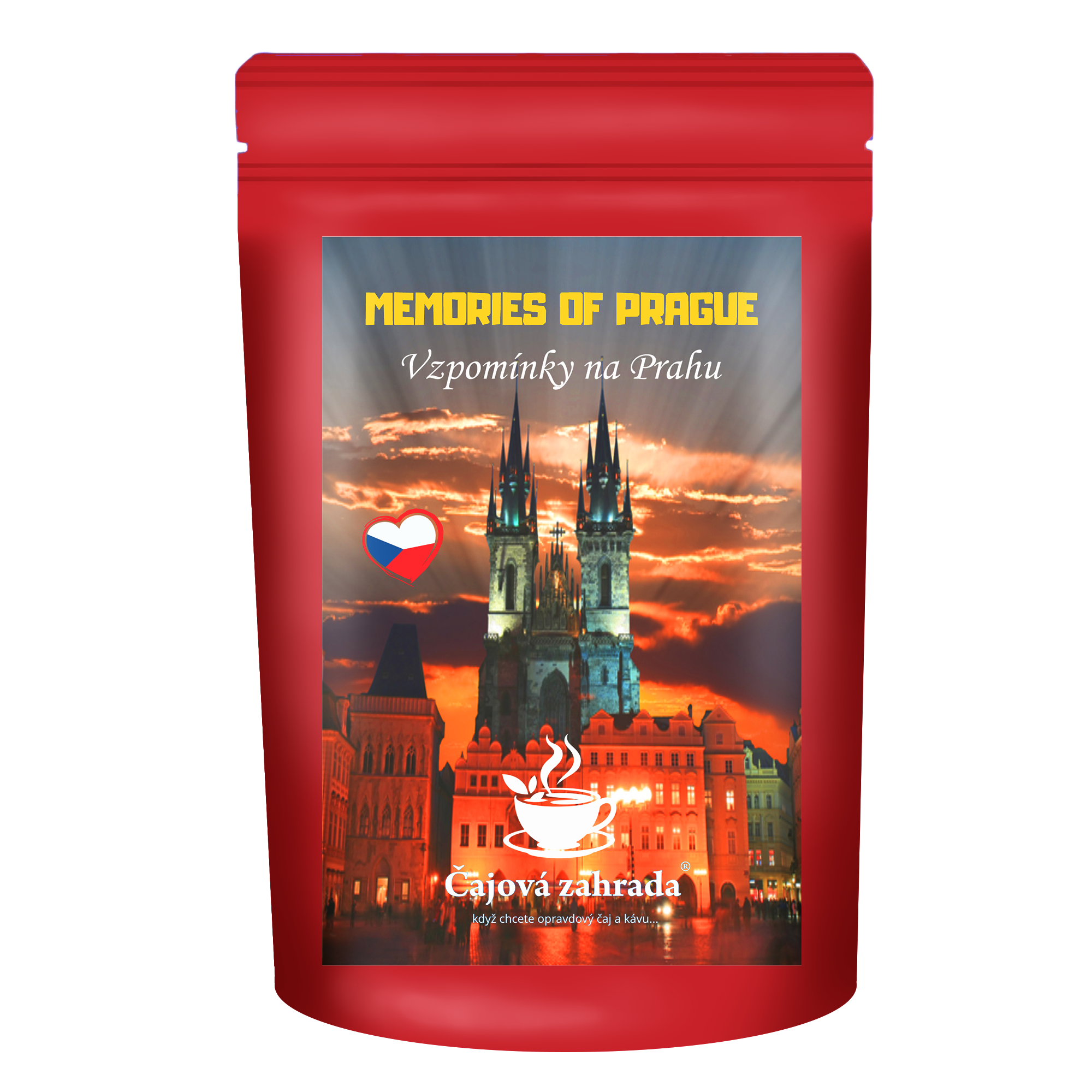 Vzpomínky na Prahu – zelený čaj s ženšenem a citrusy