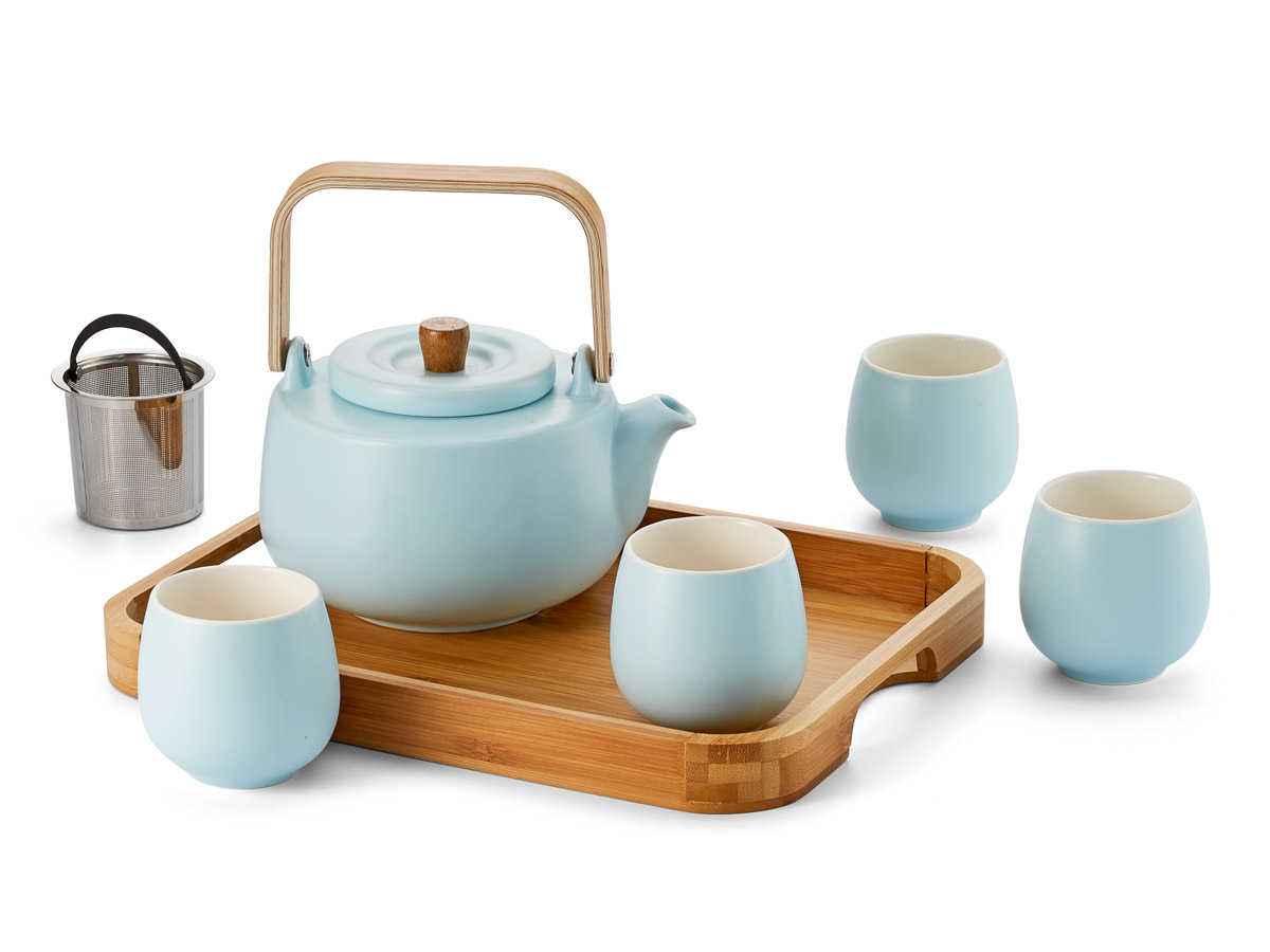 Čajová porcelánová souprava Beppo 0,9 l se sítkem