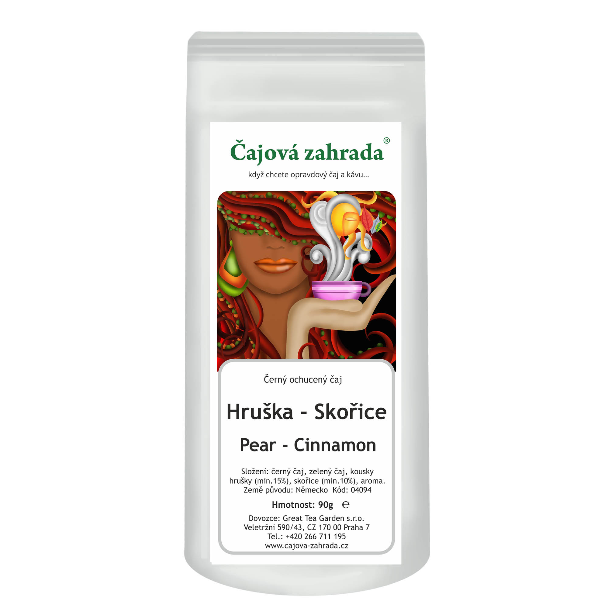 Hruška & Skořice – černý ochucený čaj