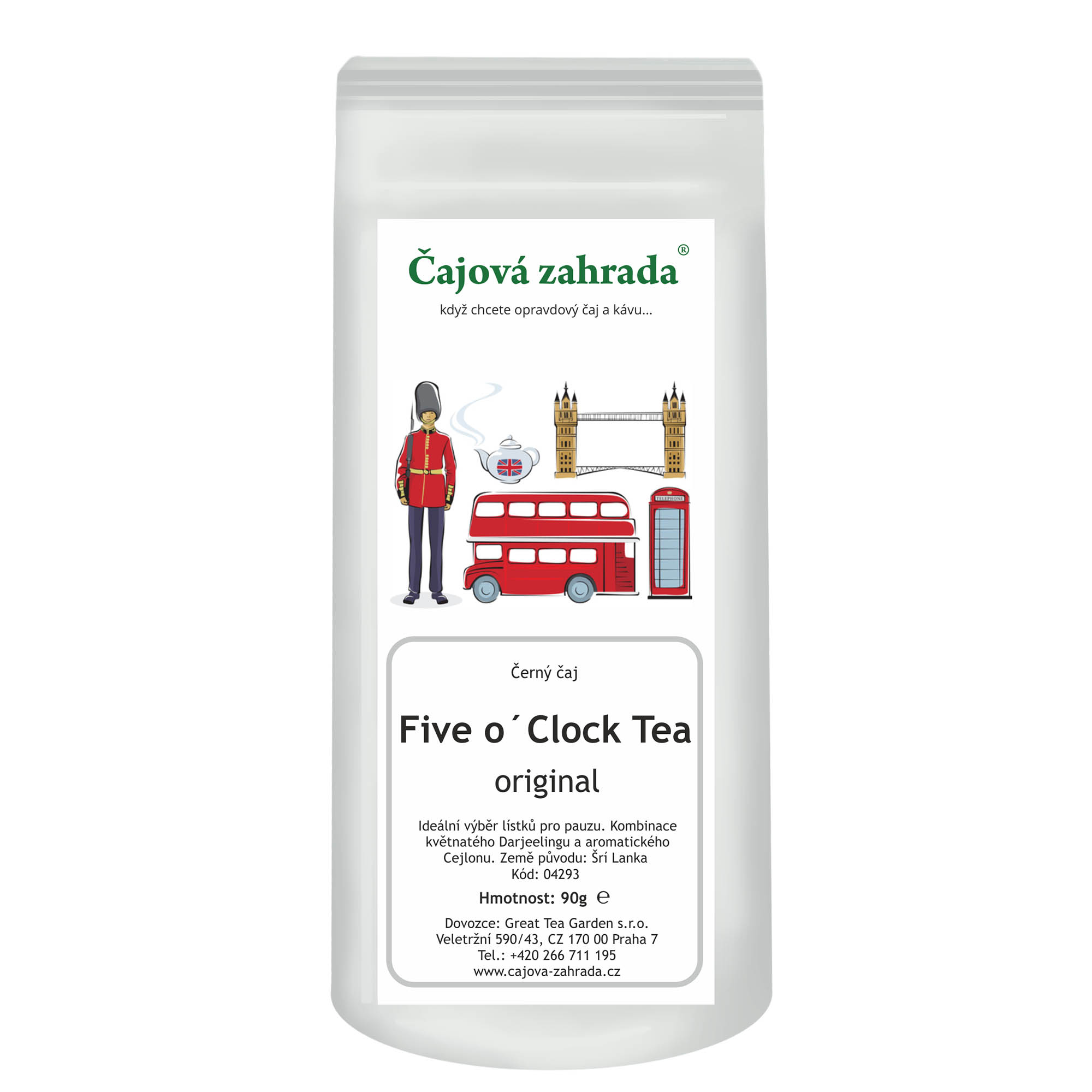 Levně Čajová zahrada Five o´Clock Tea - Čaj o páté - černý čaj Varianta: černý čaj 90g