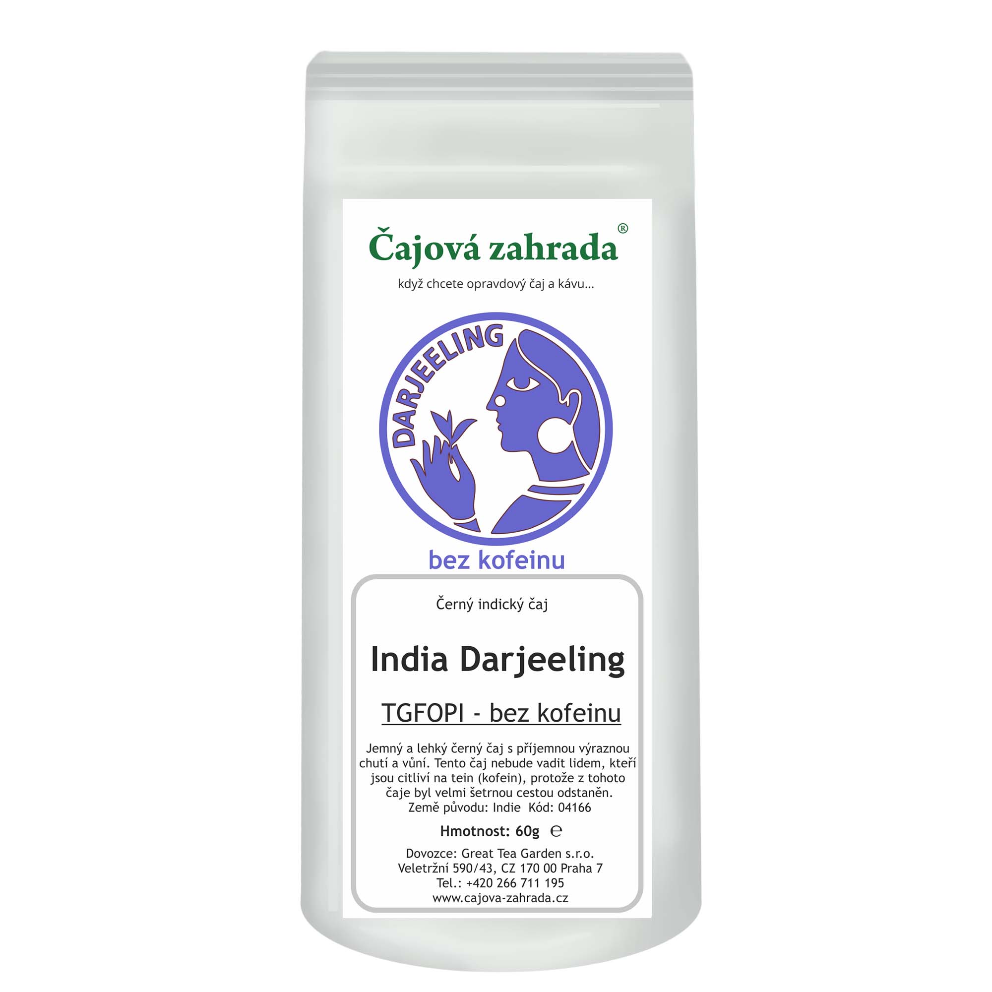 Levně Čajová zahrada India Darjeeling TGFOPI - černý čaj BEZ KOFEINU Varianta: černý čaj 1000g