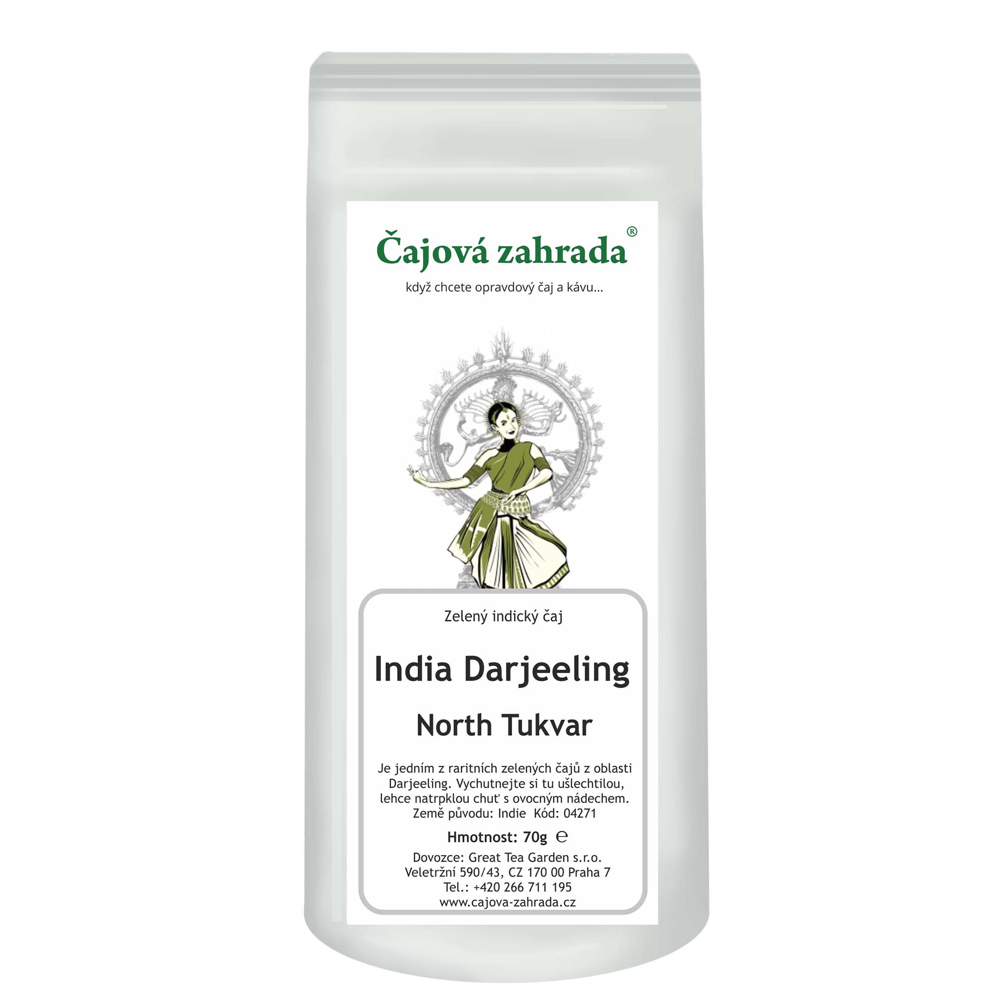Levně Čajová zahrada India Darjeeling KGFOPI North Tukvar - zelený čaj Varianta: zelený čaj 1000g