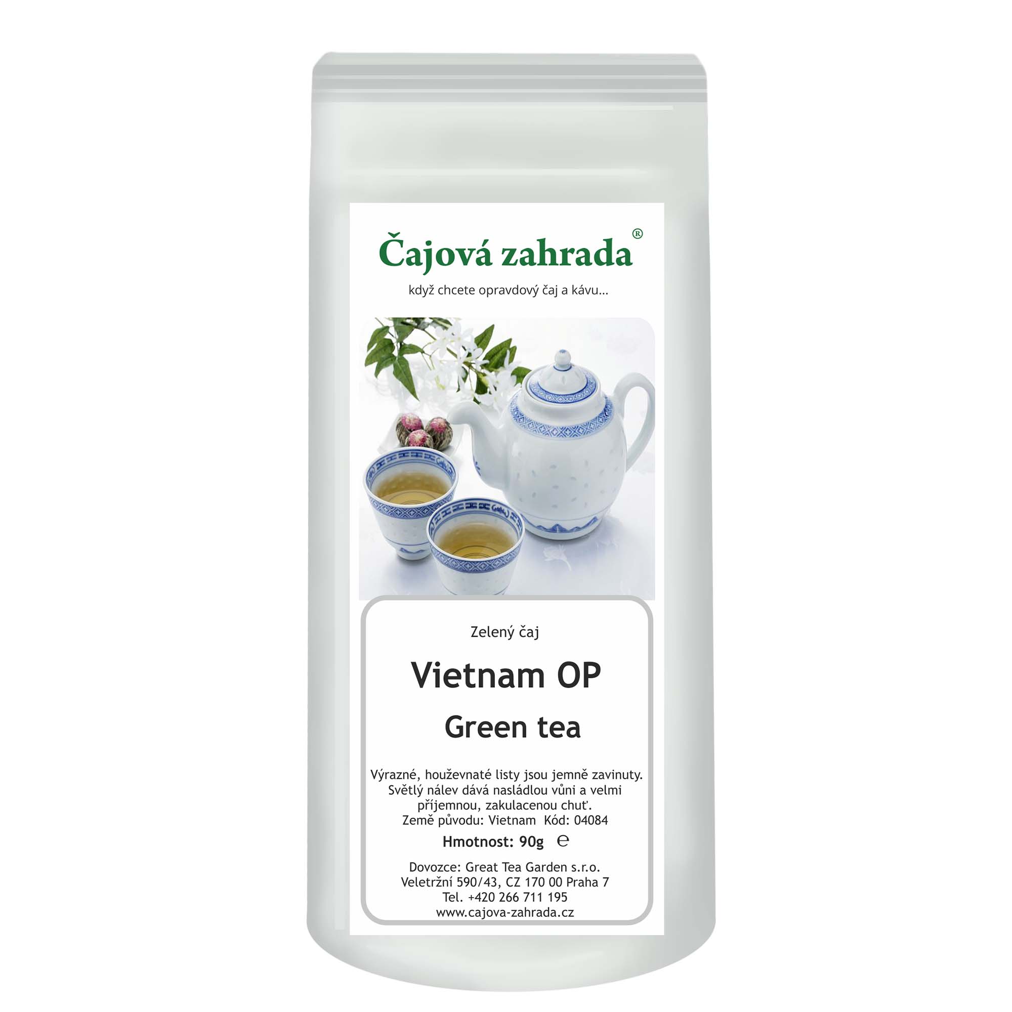 Levně Čajová zahrada Vietnam OP Green - zelený čaj Varianta: zelený čaj 500g