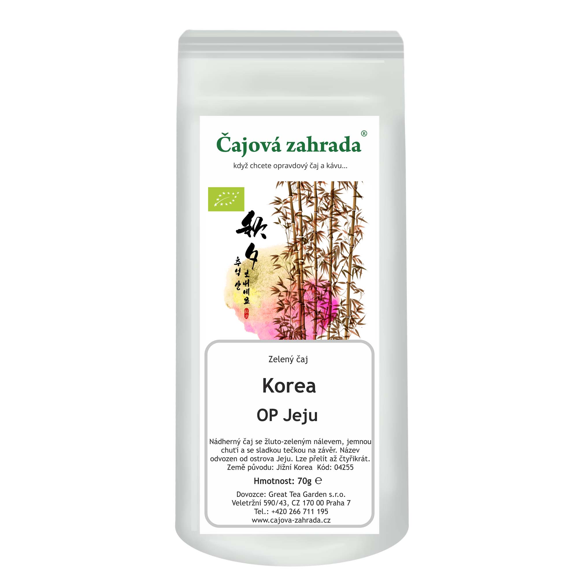 Levně Čajová zahrada Korea OP Jeju - zelený čaj Varianta: zelený čaj 70g