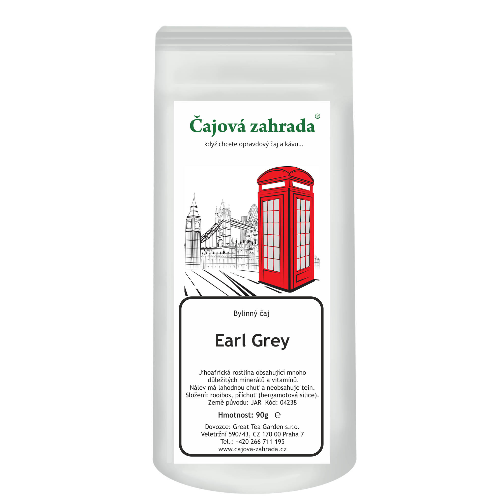 Levně Čajová zahrada Rooibos Earl Grey Varianta: rooibos čaj 1000g