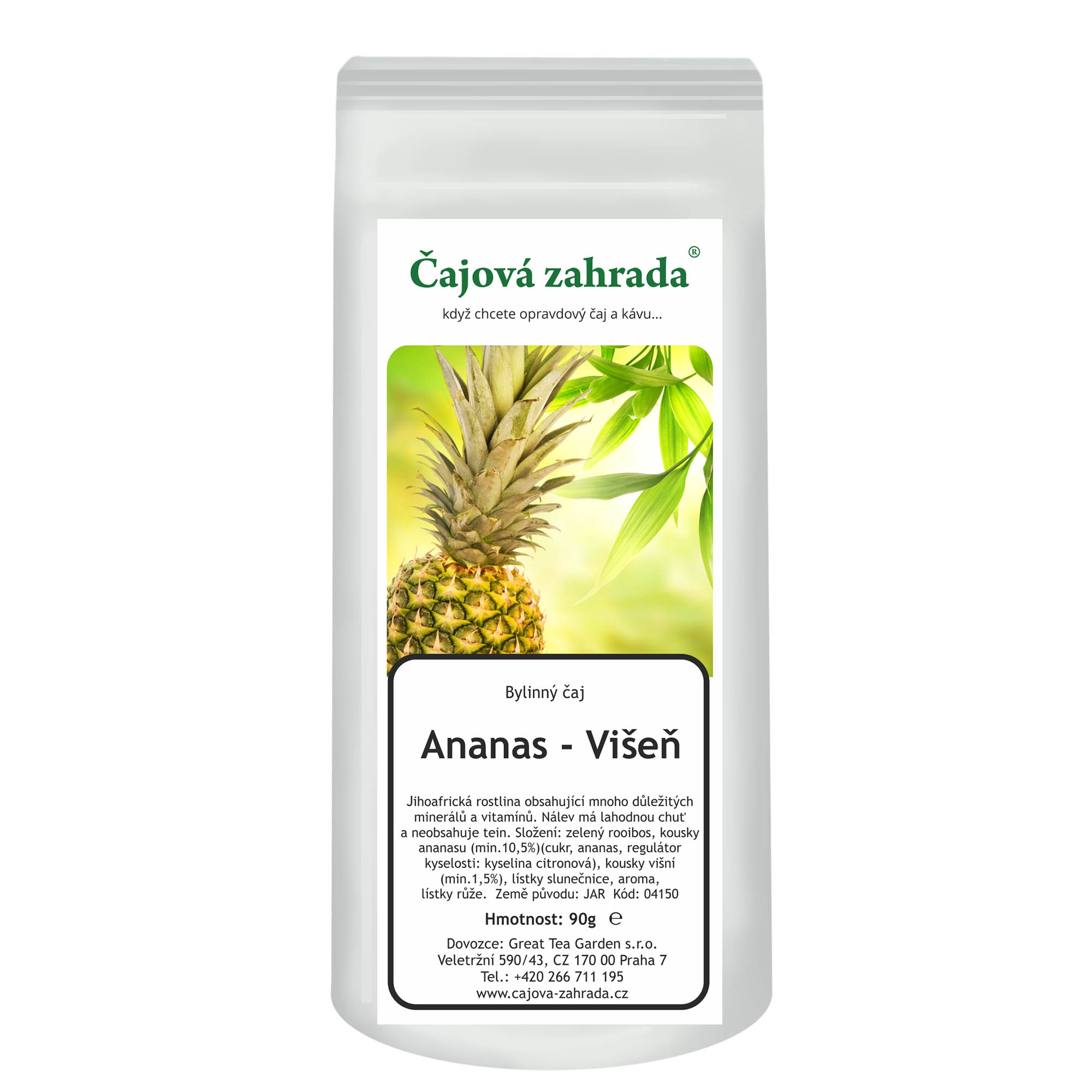 Levně Čajová zahrada Rooibos Ananas & Višeň Varianta: rooibos čaj 1000g