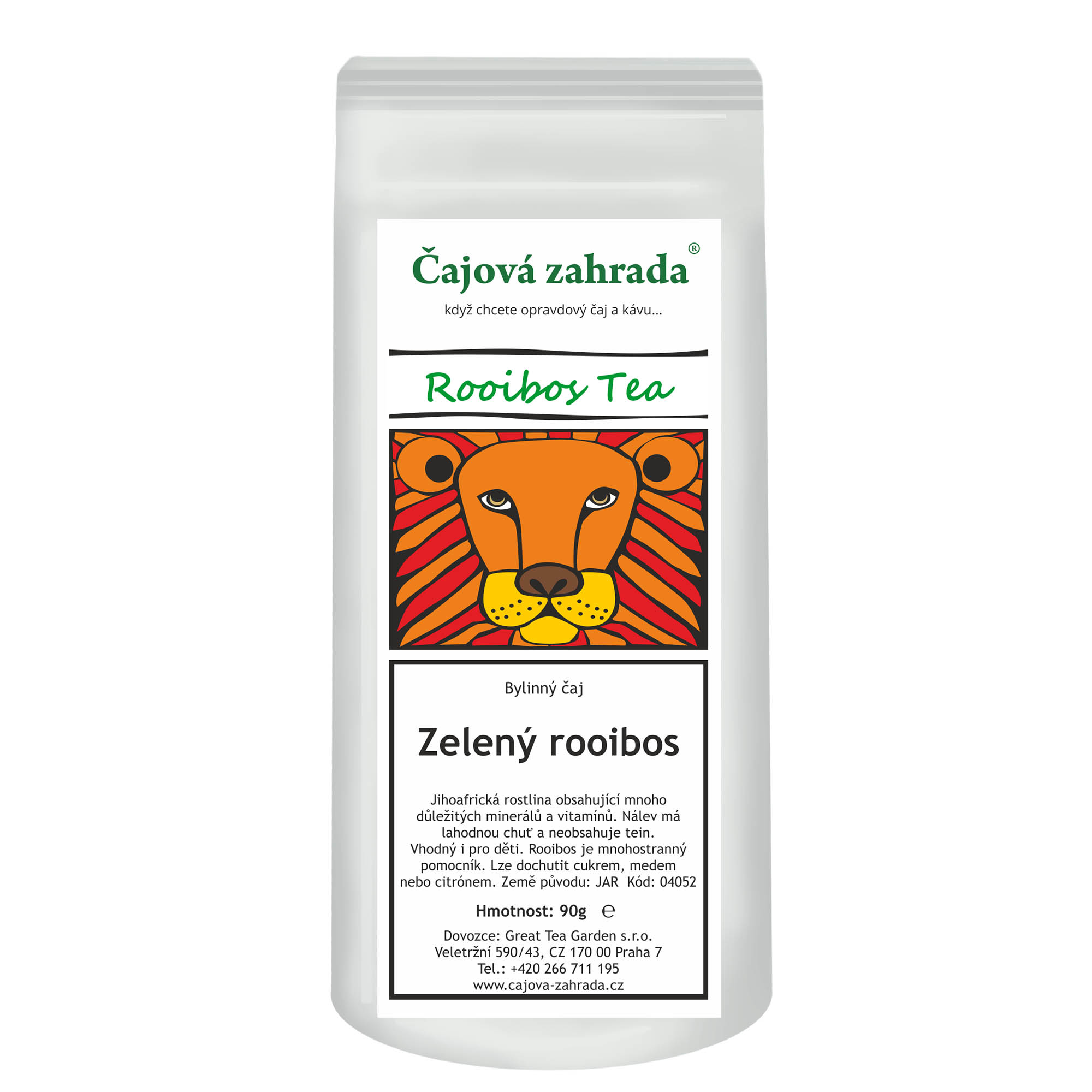 Zelený rooibos – sypaný jihoafrický nálev bez kofeinu