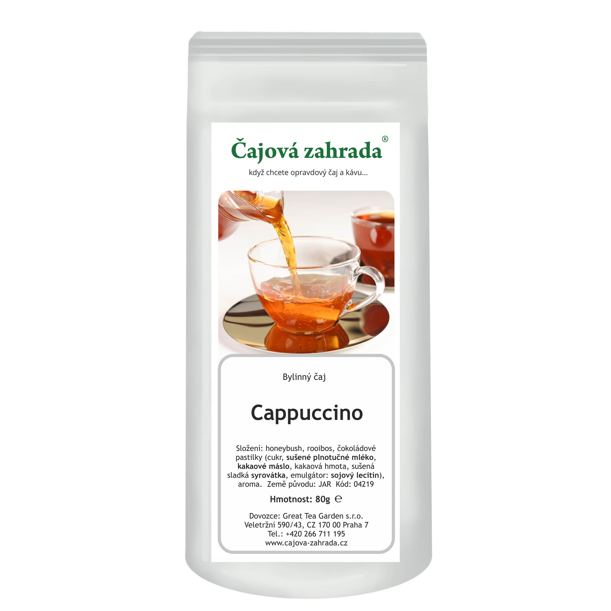 Levně Čajová zahrada Honeybush Cappuccino Varianta: honeybush čaj 1000g