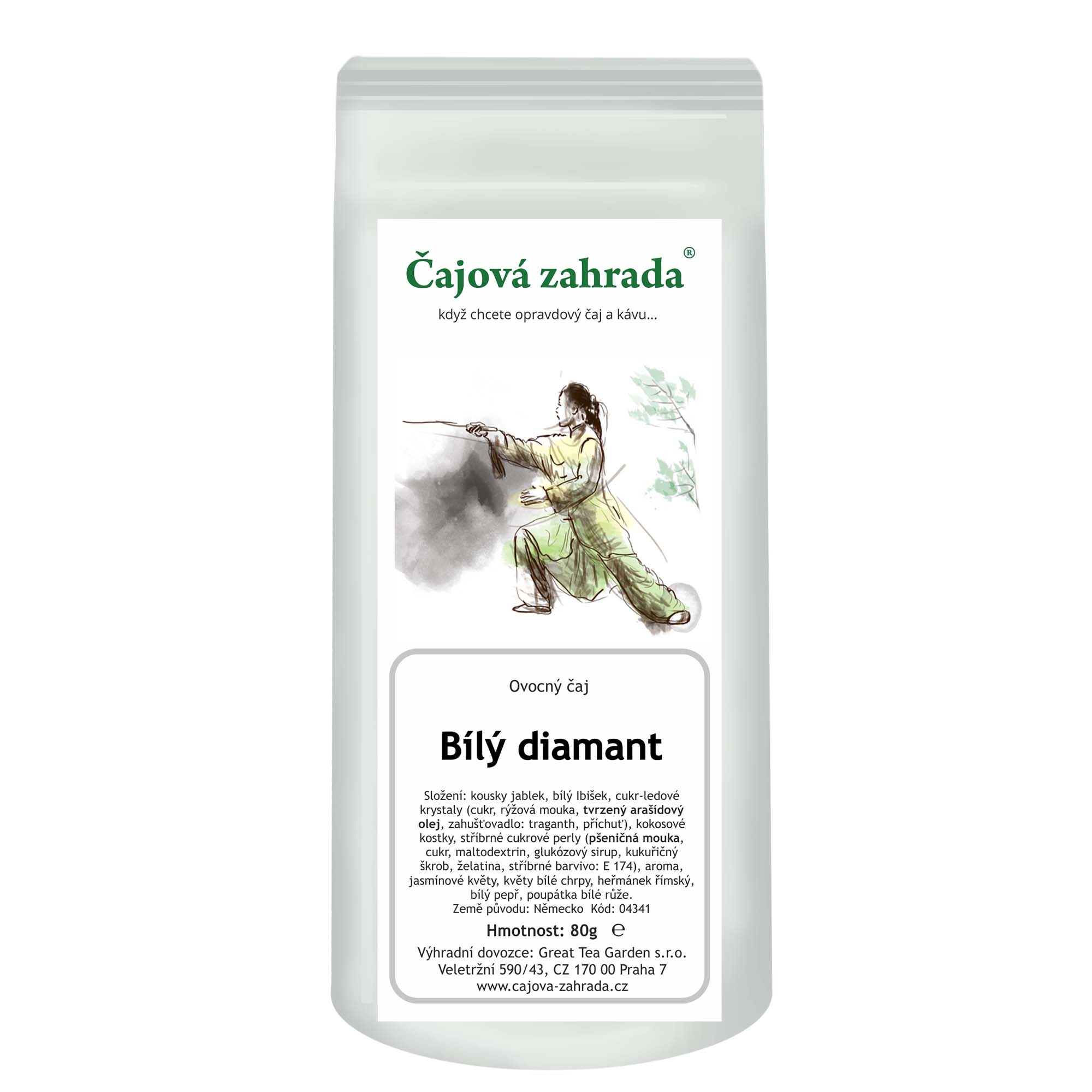 Levně Čajová zahrada Bílý diamant - ovocný čaj Varianta: ovocný čaj 500g