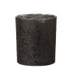 cerny skleneny svicen baubles stars black o 910 cm