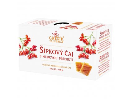 Šípkový čaj s medovou príchuťou porciovaný čaj