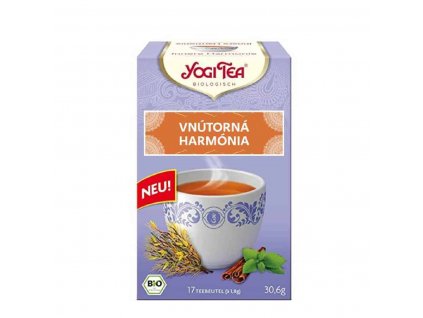 Yogi Tea Vnútorná harmónia porciovaný čaj 17 sáčkov spredu
