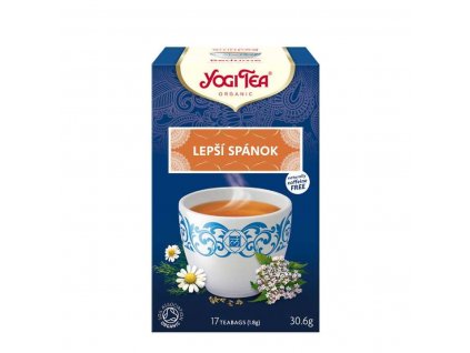 Yogi Tea Lepší spánok porciovaný čaj 17 sáčkov spredu