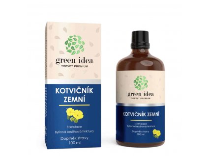 Green idea Kotvičník zemný bylinná bezliehová tinktúra 100ml