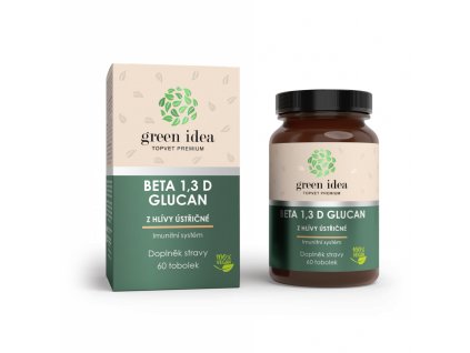 Green idea Beta 1,3 D Glucan extrakt z hlivy ustricovej 60 kapsúl