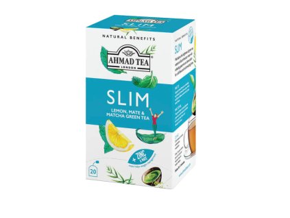 Ahmad Tea Slim porciovaný čaj 20 sáčkov sprava