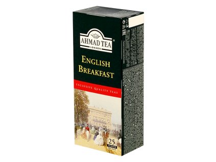 Ahmad Tea English Breakfast porciovaný čaj 25 sáčkov sprava