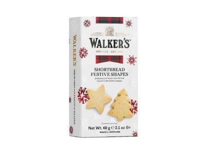 Walkers Škótske maslové sušienky vianočné tvary 60g