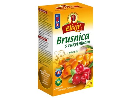 Agrokarpaty Brusnica s rakytníkom porciovaný čaj