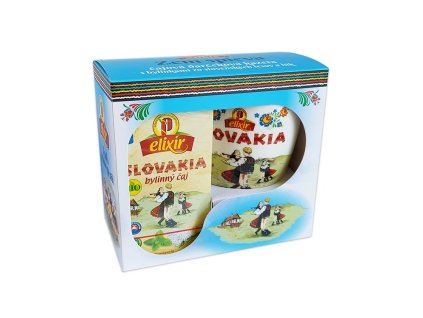 Agrokarpaty Čajový set s hrnčekom a čajom BIO Slovakia porciovaný čaj