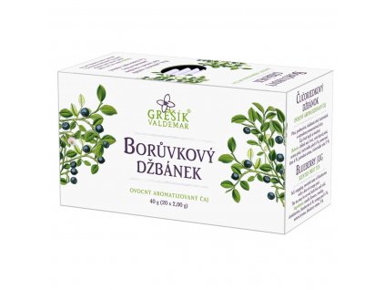 Čučoriedkový džbánik porciovaný čaj