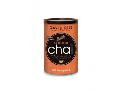 david rio tiger spice chai doza 398 g oranzovy tygri hrnek jako darek