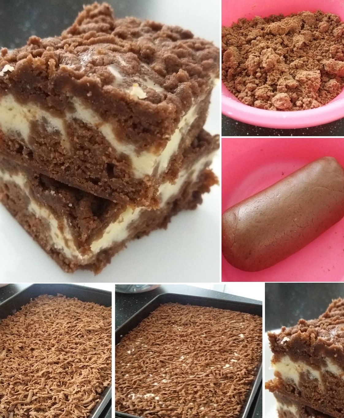 Strúhaný tvarohový koláč