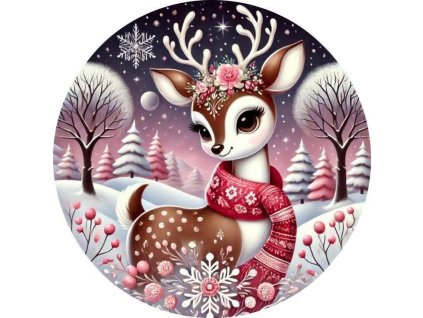 Jedlý obrázok - vianočný sobík