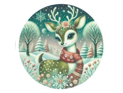 Jedlý obrázok - vianočný sobík 2