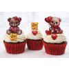 Valentínske dekorácie na cupcakes