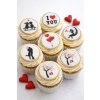 Valentínske dekorácie na cupcakes II
