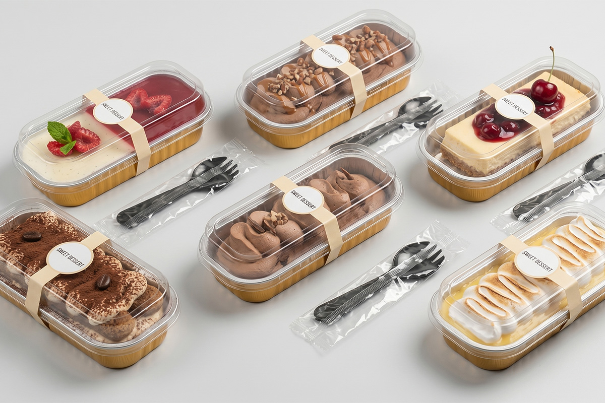 Alobalové mističky na dezerty: praktické řešení pro sweet bary i dezerty s sebou
