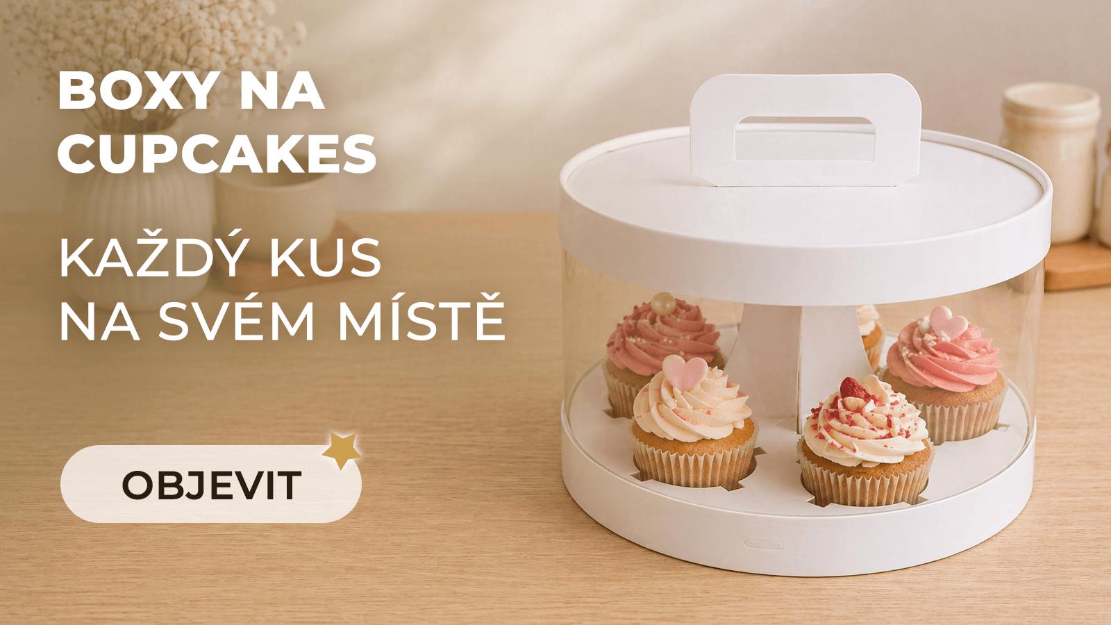 Boxy na cupcakes