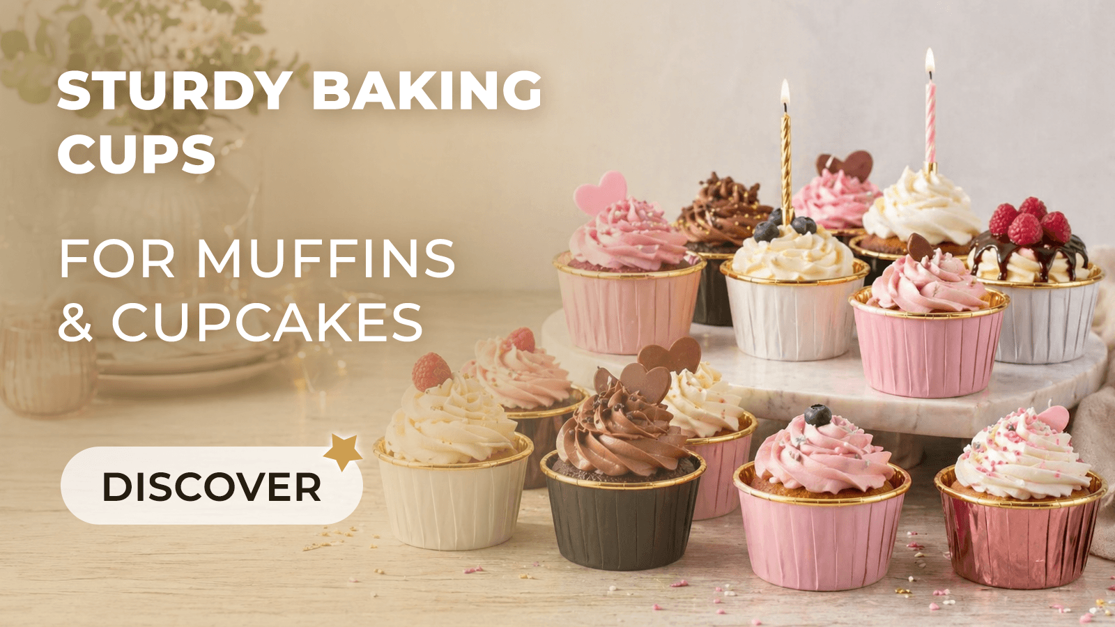 Sturdy baking cups