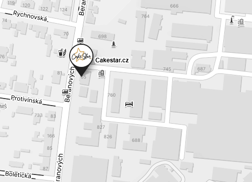 Mapa - sklad Cakestar s.r.o.