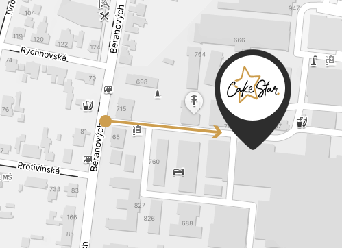 Mapa - sklad Cakestar s.r.o.