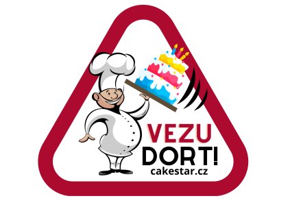 Samolepka Vezu dort (3)