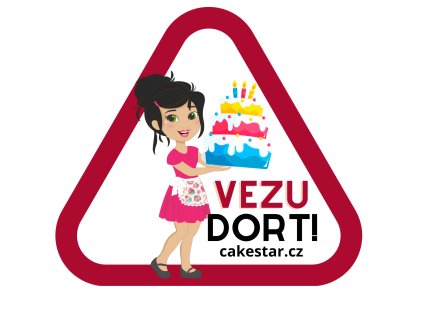 Samolepka Vezu dort (4)