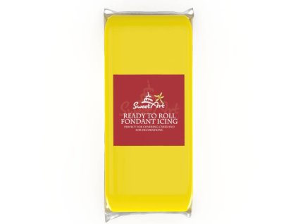 sweetart potahovaci a modelovaci hmota vanilkova yellow 1 kg