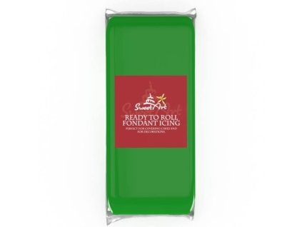 sweetart potahovaci a modelovaci hmota vanilkova dark green 1 kg